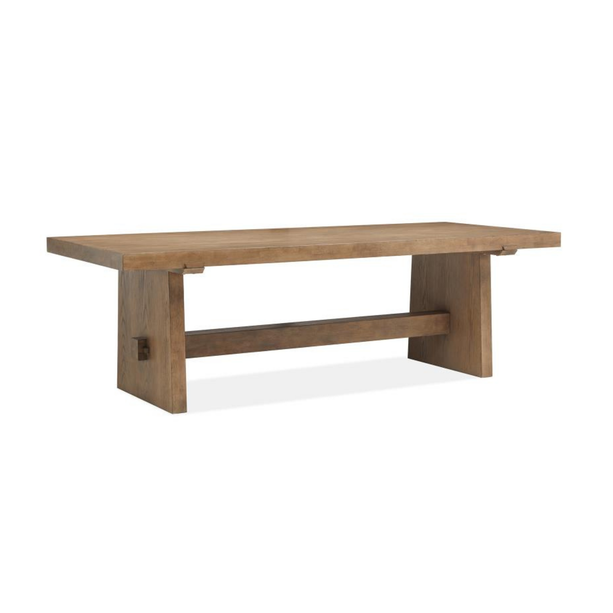 Magnussen Home Lindon Belgian Wheat Trestle Dining Table