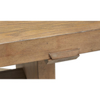 Magnussen Home Lindon Belgian Wheat Trestle Dining Table