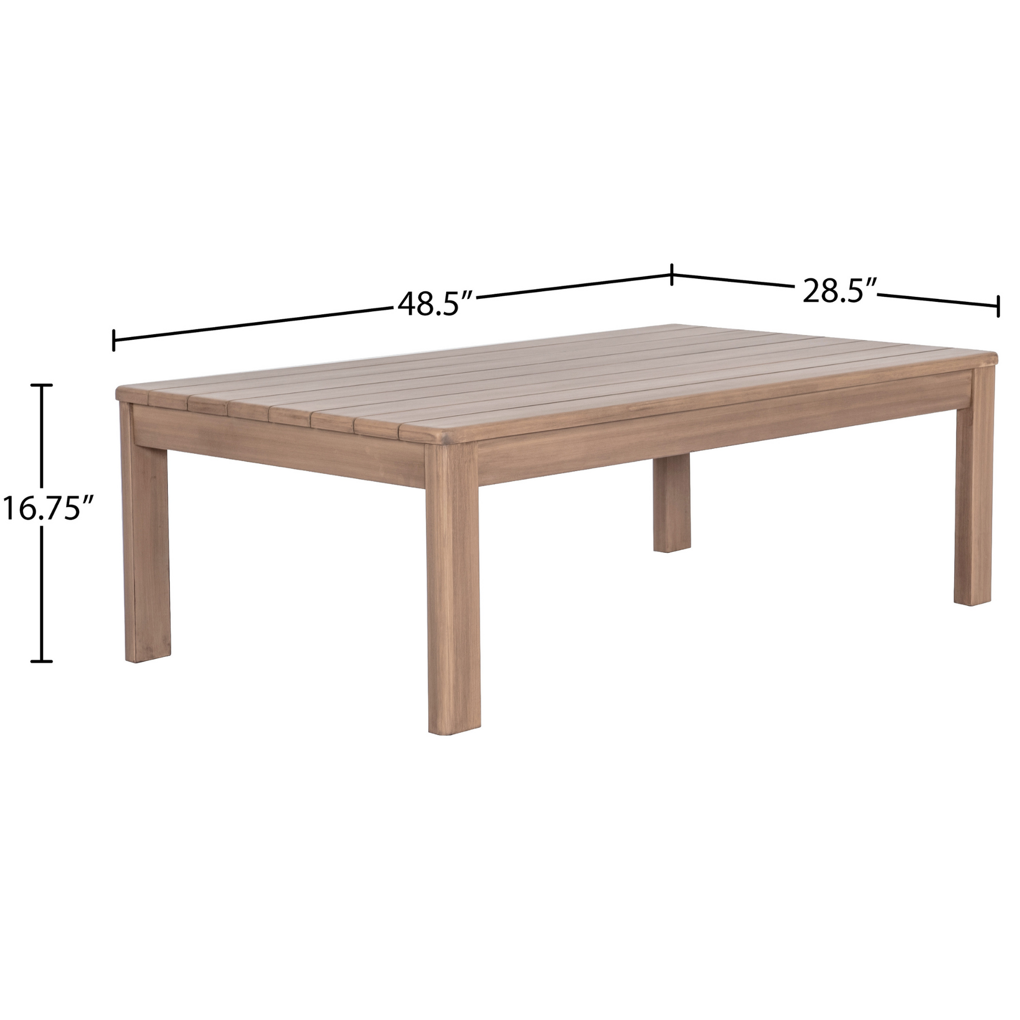 Newport Acacia Wood Outdoor Coffee Table