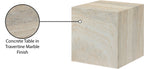 Piazza Travertine Finish Indoor / Outdoor Concrete End Table