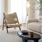 Mid-Century Modern Boucle Armchair