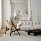 Mid-Century Modern Boucle Armchair