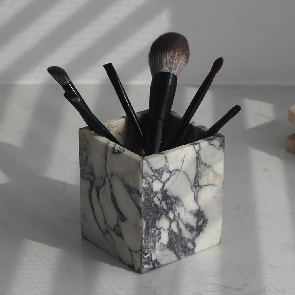 Genuine Calacatta Viola Marble Countertop Organizer