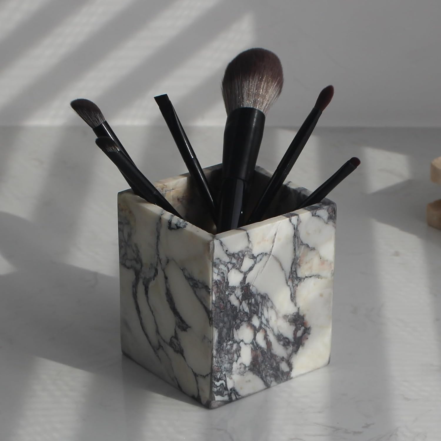 Genuine Calacatta Viola Marble Countertop Organizer