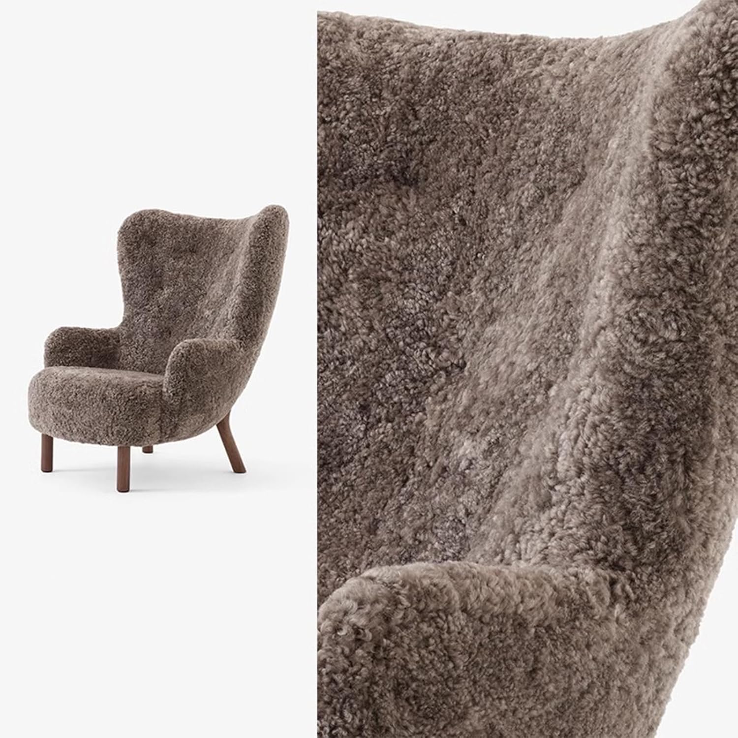 Lambswool Lounge Chair Coffee