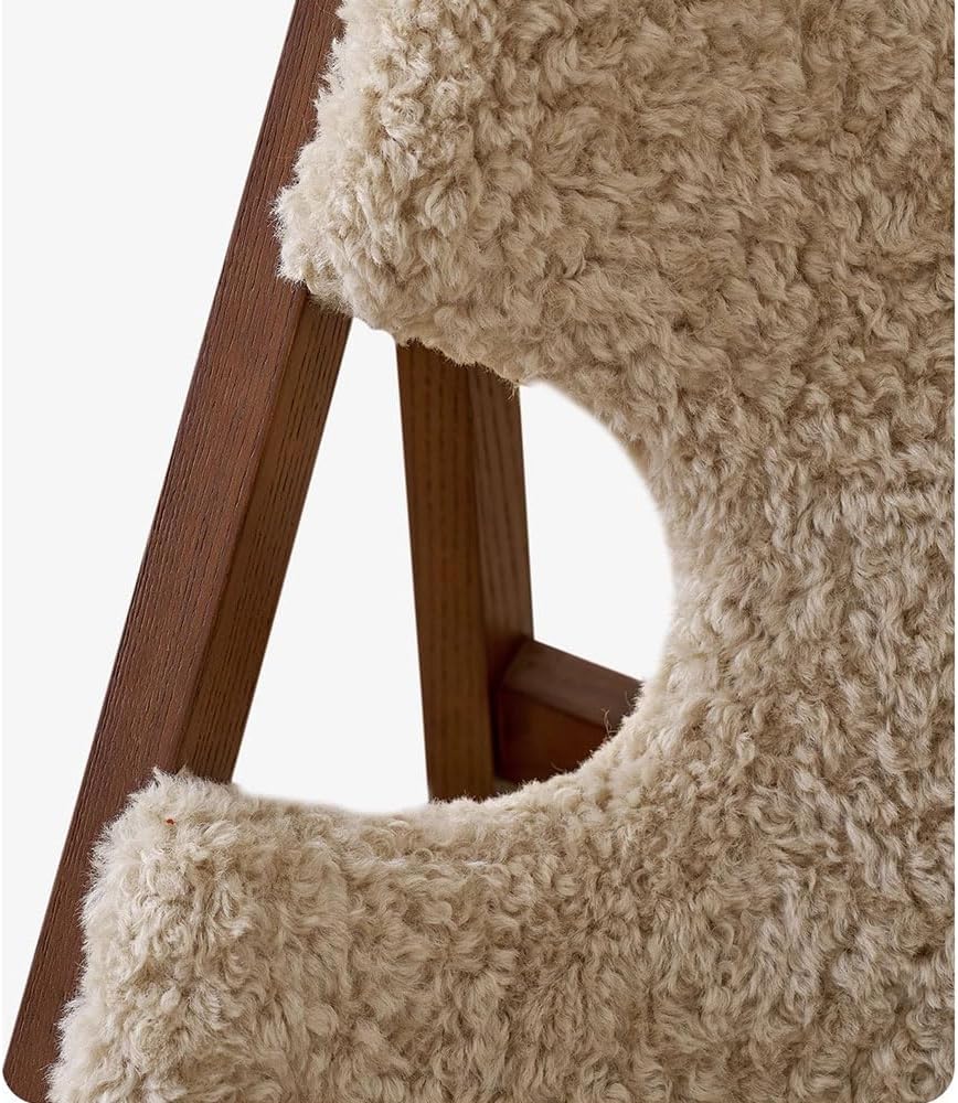 Mid-Century Modern Boucle Armchair
