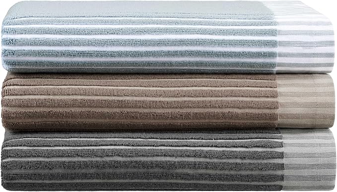 Martex Restore Sculpted Stripe Bath Towel