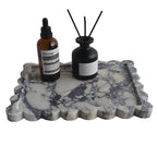Genuine Calacatta Viola Scalloped Marble Tray