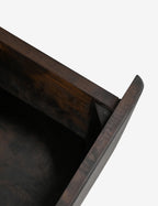 Moe's Home Collection York 3 Drawer Nightstand, Dark Brown