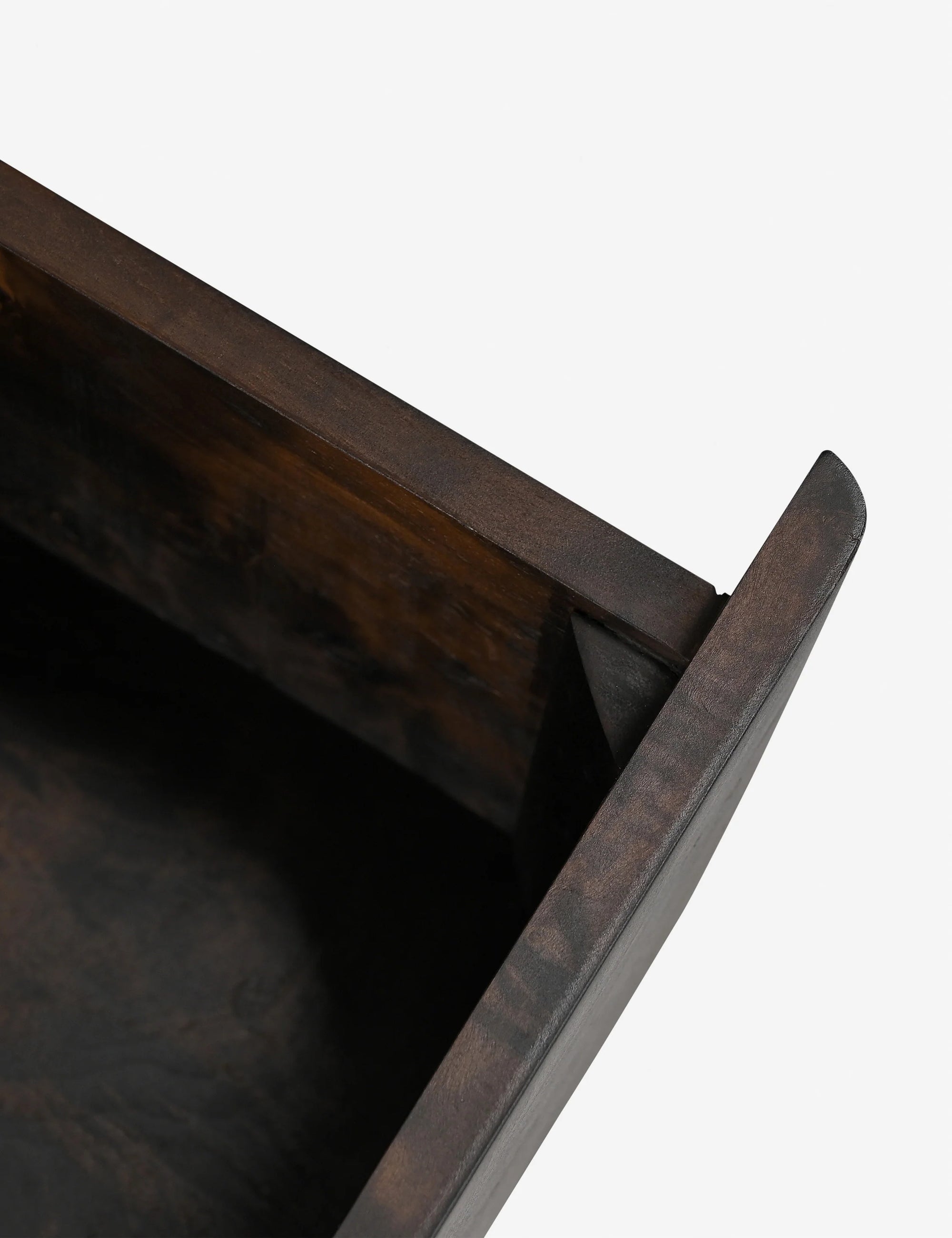 Moe's Home Collection York 3 Drawer Nightstand, Dark Brown