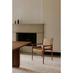 Moe's Home Collection Remy Leather Dining Chair, Brown