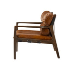Mid Century Modern Accent Armchair with Ash Wood Frame