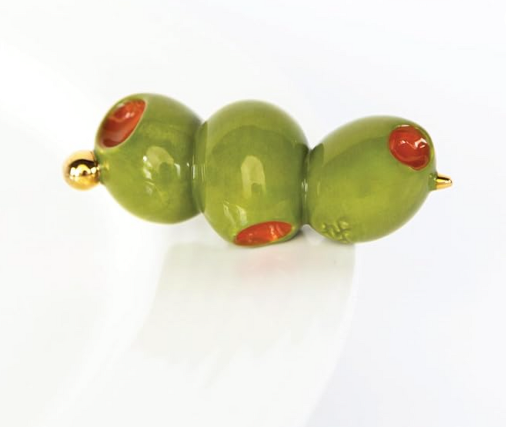 Hand-Painted Ceramic Olives
