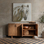 Classic Home Tacoma 4-Door Wood Sideboard Buffet